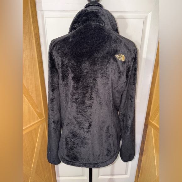 The North Face Black Fleece Jacket with gold zipper - Picture 2 of 5